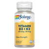 Solaray, Vitamin D3+K2, 60 vegcaps