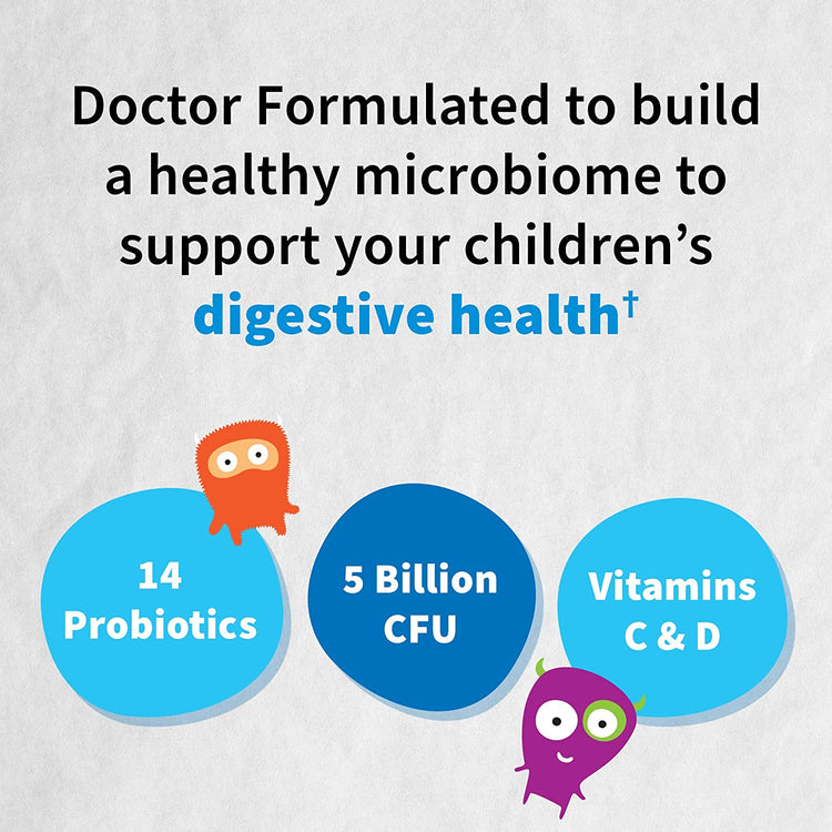 Garden of Life, Dr. Formulated Probiotics, Organic Kids +, Tasty Organic Strawberry Banana, 30 Yummy Chewables