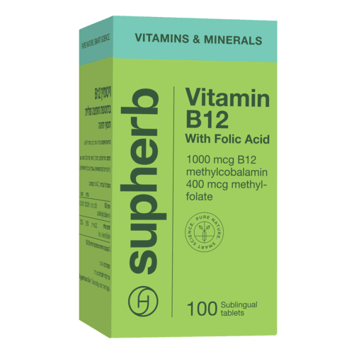 Supherb Vitamin B-12 + folic acid - Herbal Wings