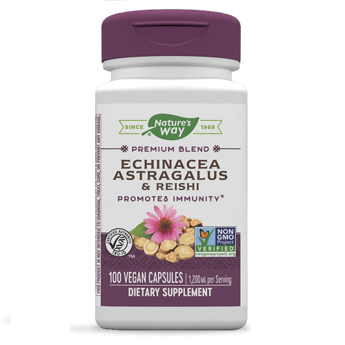 Nature's Way, Echinacea Astragalus & Reishi, 400 mg, 100 Vegan Capsules