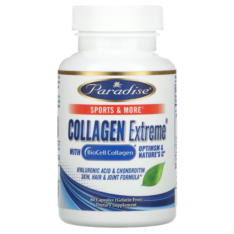 Paradise Herbs, Collagen Extreme with BioCell Collagen, OptiMSM & Nature's C, 60 Capsules