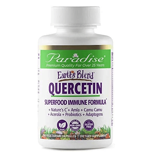 Paradise Herbs, Earth's Blend, Quercetin, 90 Veg Caps - Herbal Wings